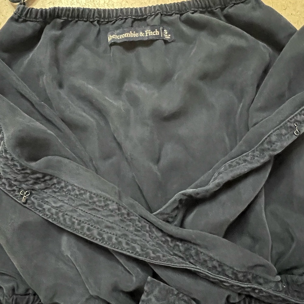 Abercrombie and Fitch Shorts Romper Vintage Washed Navy Blue Size Small - Picture 7 of 7